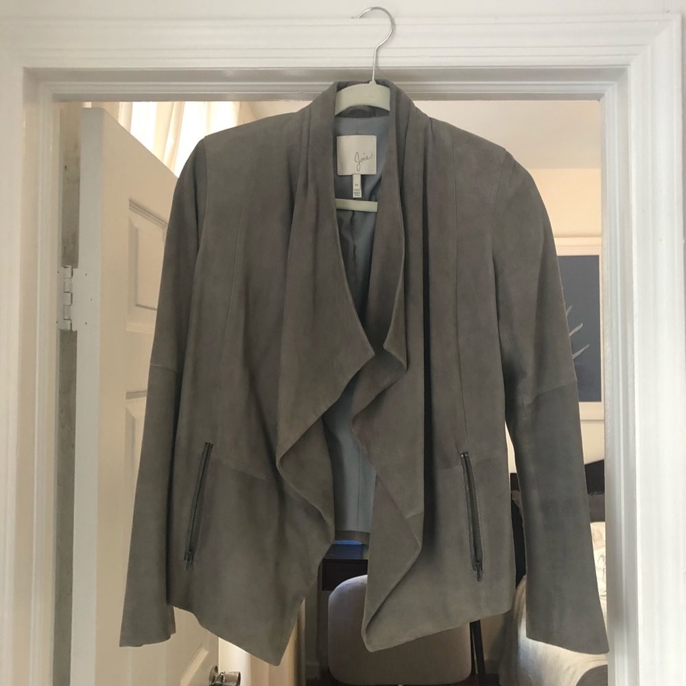 Grey suede jacket (joie)
